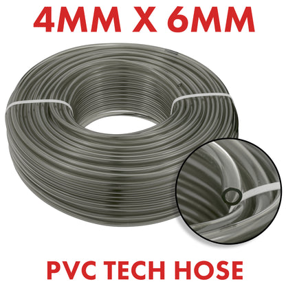 4mm Grey Tinted PVC Technical Hose