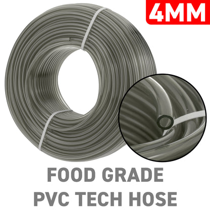 4mm Grey Tinted PVC Technical Hose