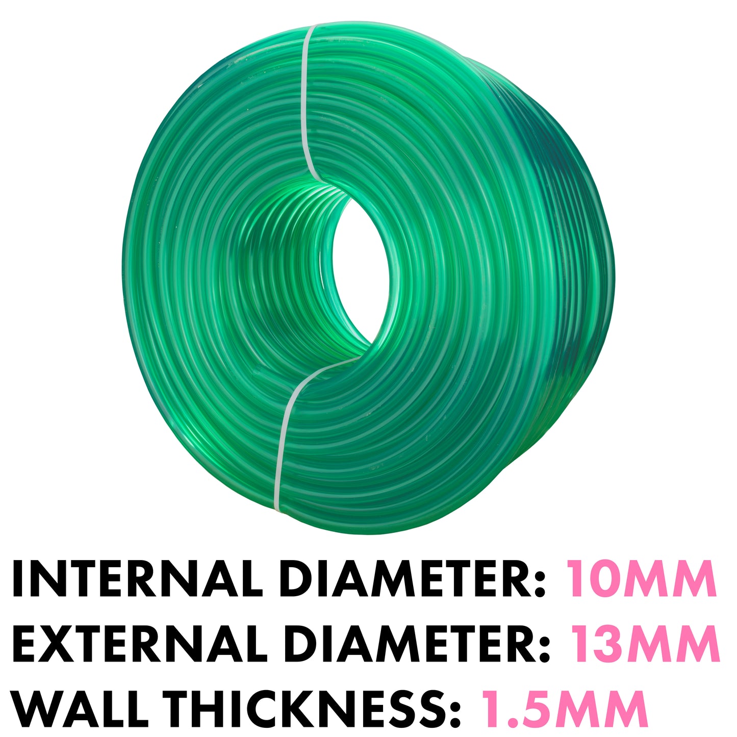 10mm Green Tinted PVC Technical Hose