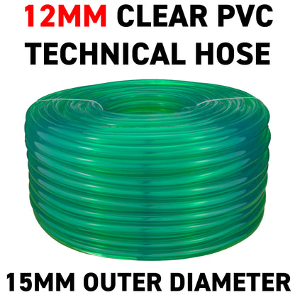 12mm Green Tinted PVC Technical Hose