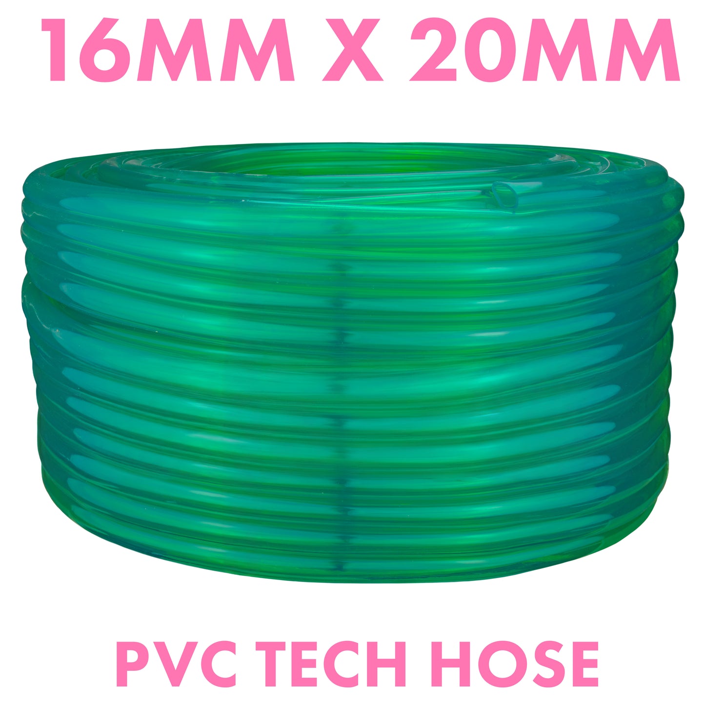 16mm Green Tinted PVC Technical Hose