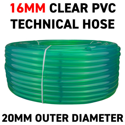 16mm Green Tinted PVC Technical Hose