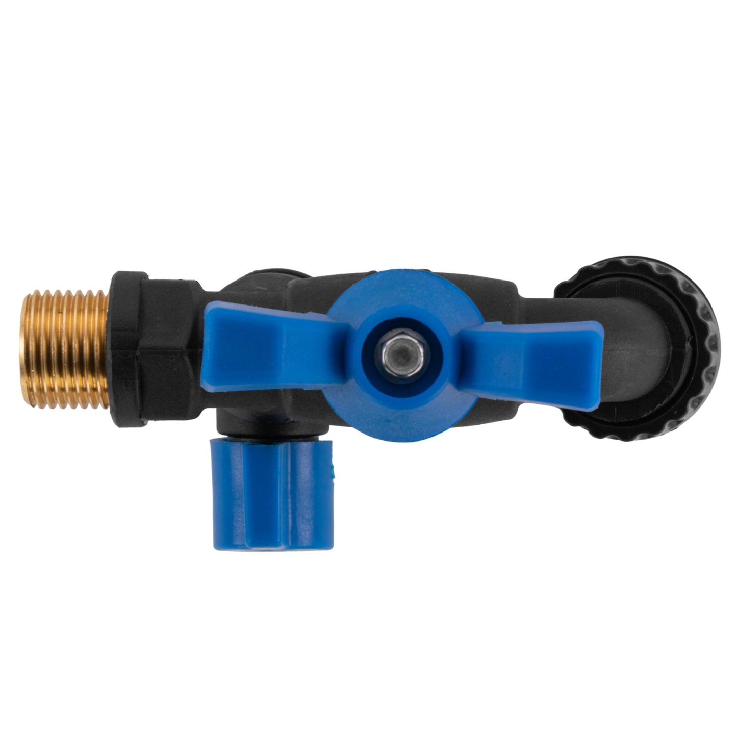 Nylon Quick Connector Dual Outlet Bib Tap, 1/2" BSP