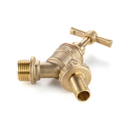 Brass Barbed Bib Tap, 3/4" BSP