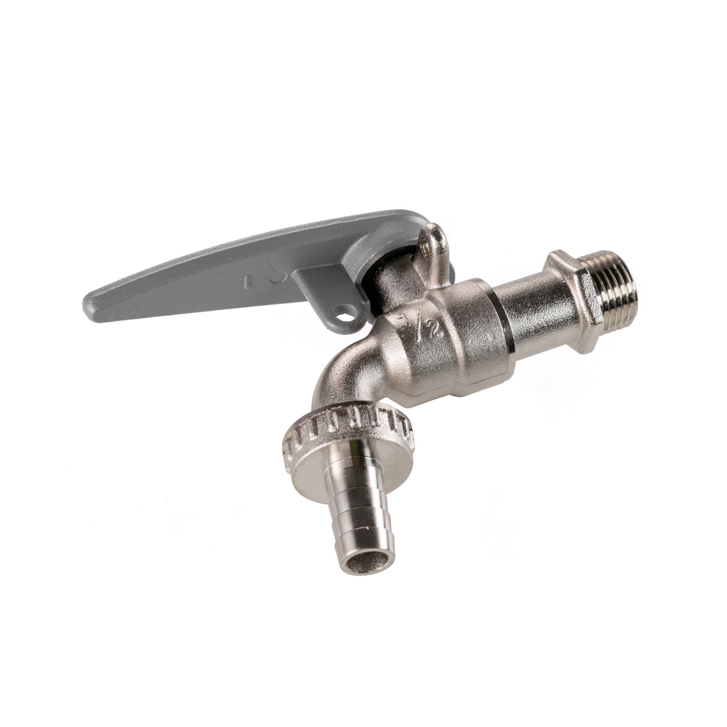 Brass Barbed Side Handle Lockable Tap, 1/2" BSP
