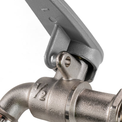 Brass Barbed Side Handle Lockable Tap, 1/2" BSP
