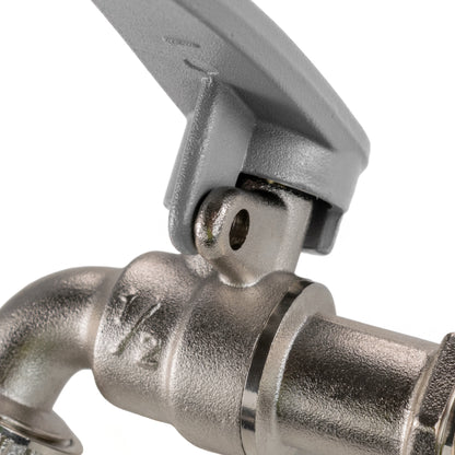 Brass Barbed Side Handle Lockable Tap, 1/2" BSP