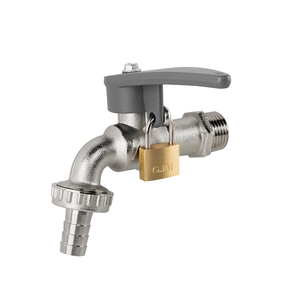 Brass Barbed Side Handle Lockable Tap, 1/2" BSP