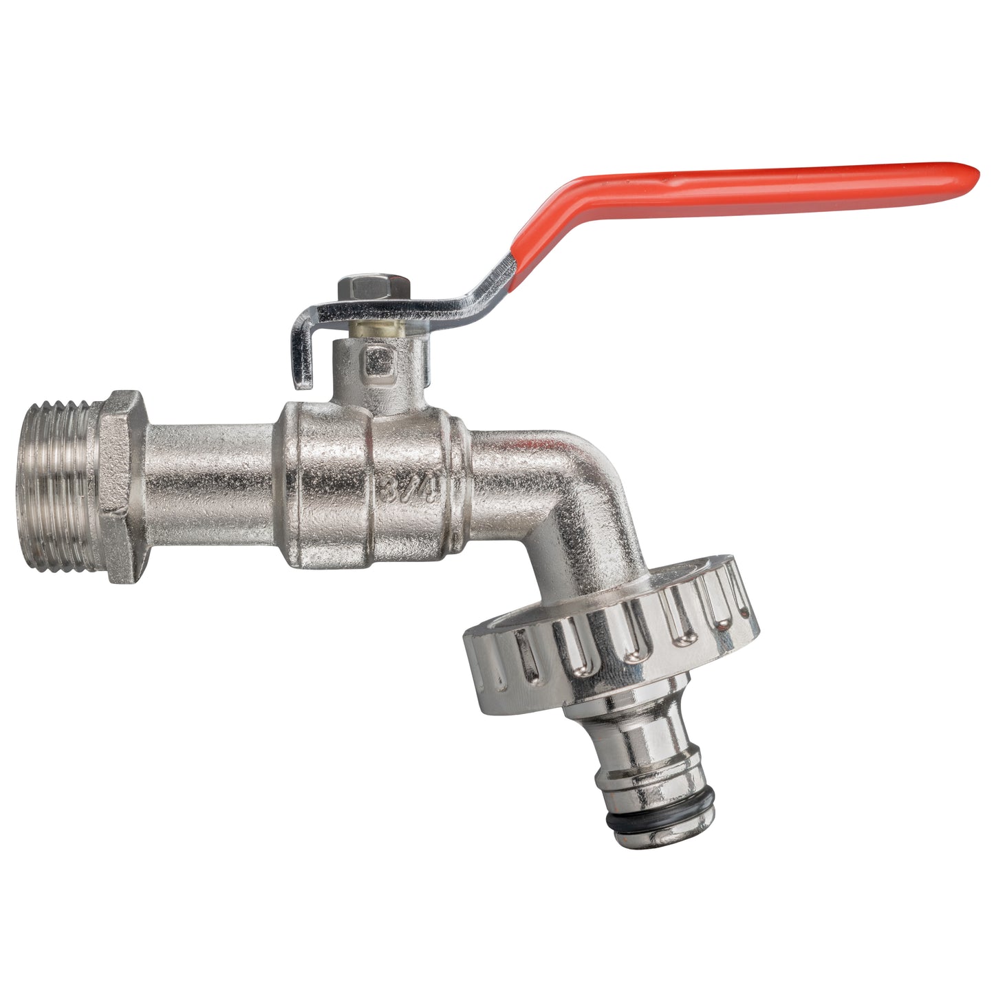 BSP Brass Garden Lever Taps with Barbed, Geka or Quick Connector Outlet