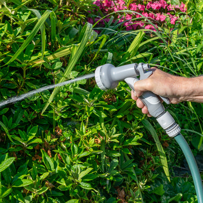 Multi-Pattern Garden Water Sprayer Hose Gun - Grey & White