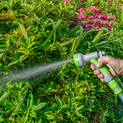 Multi-Pattern Garden Water Sprayer Hose Gun - Green & Grey