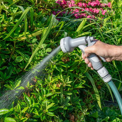 Multi-Pattern Garden Water Sprayer Hose Gun - Grey & White