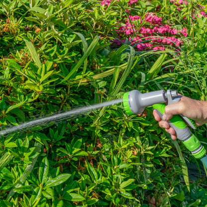 Multi-Pattern Garden Water Sprayer Hose Gun - Green & Grey