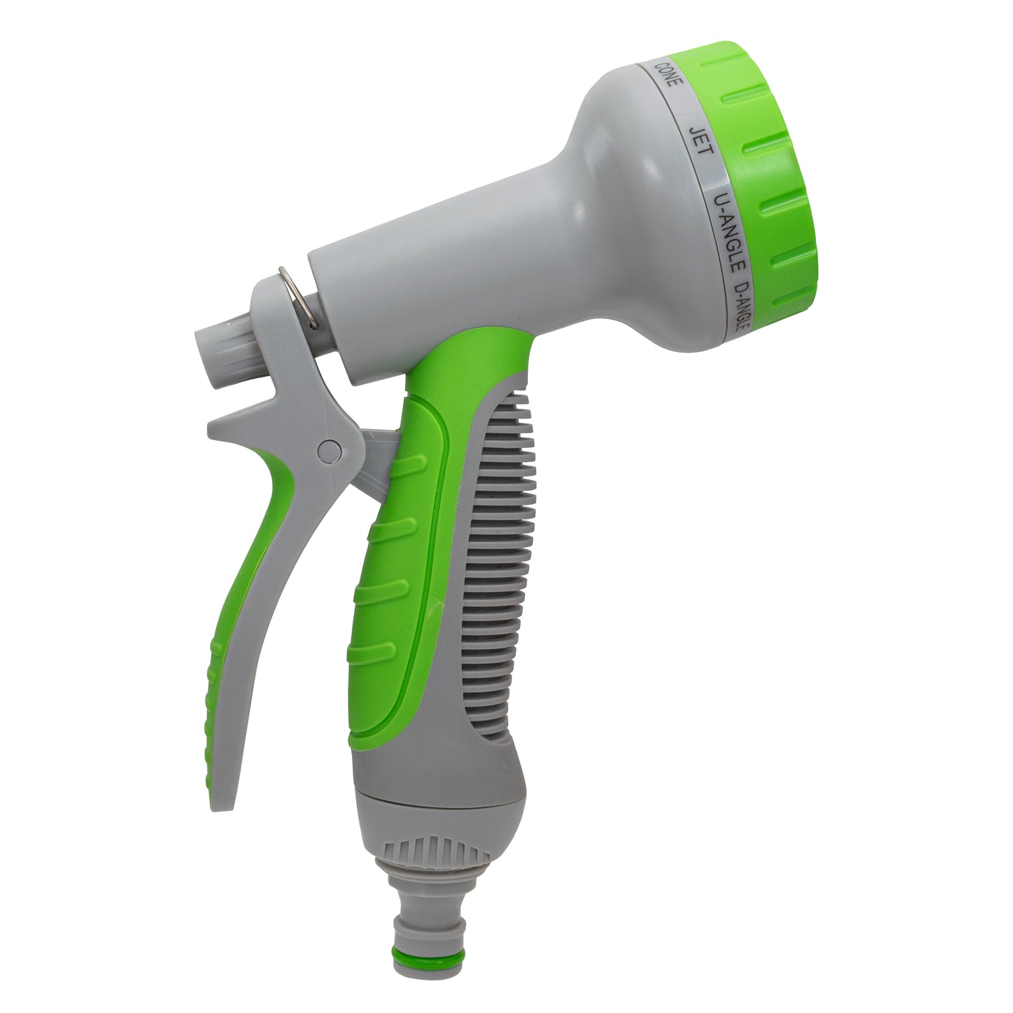 Multi-Pattern Garden Water Sprayer Hose Gun - Green & Grey