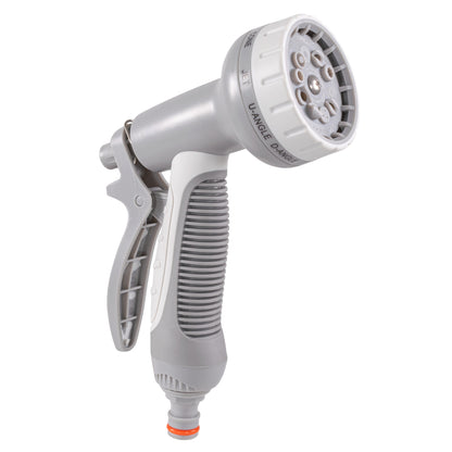 Multi-Pattern Garden Water Sprayer Hose Gun - Grey & White