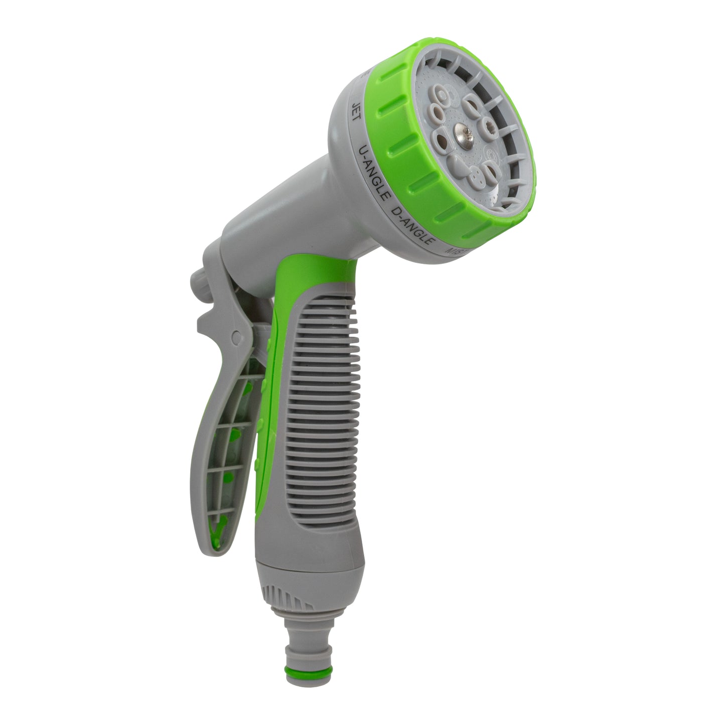 Multi-Pattern Garden Water Sprayer Hose Gun - Green & Grey