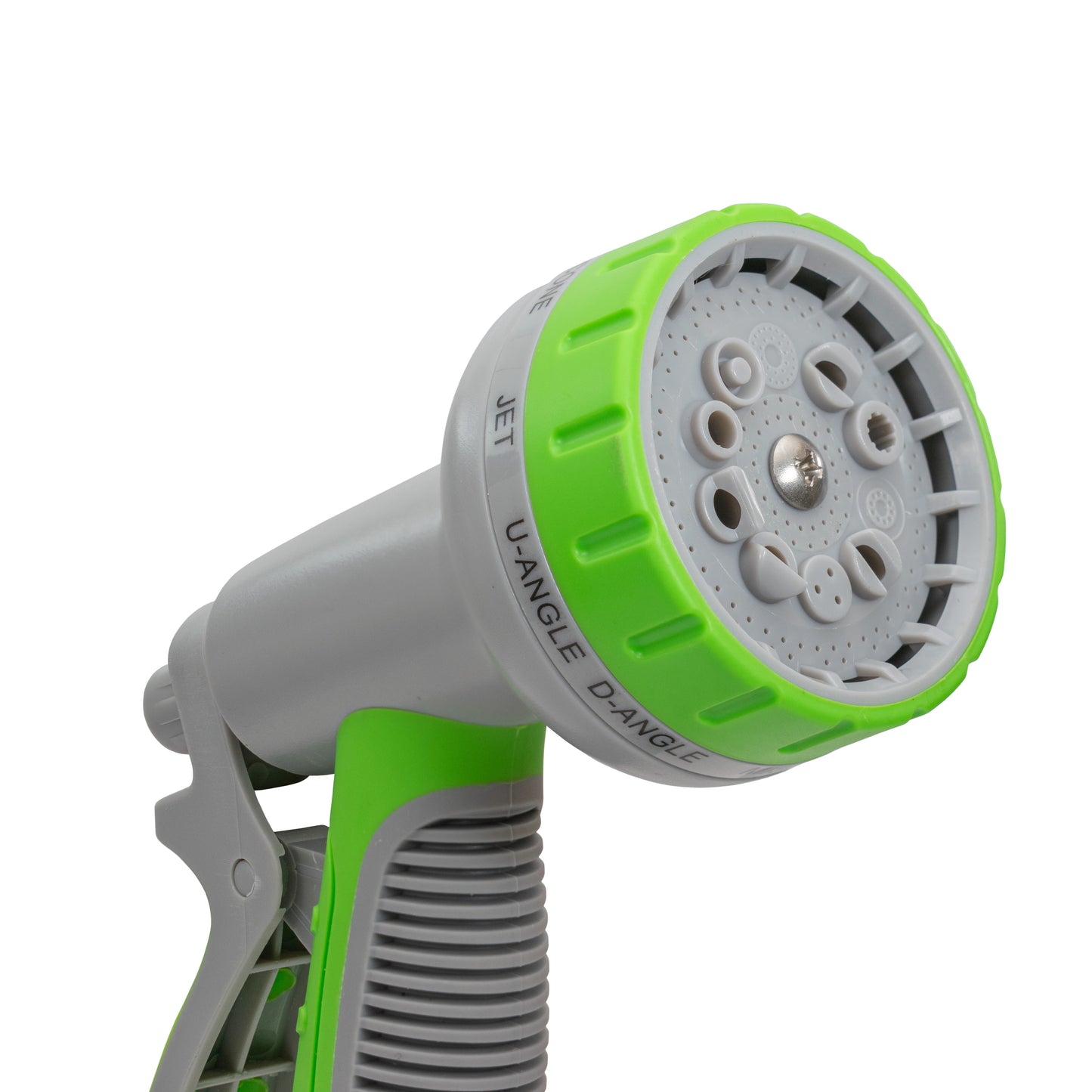 Multi-Pattern Garden Water Sprayer Hose Gun - Green & Grey