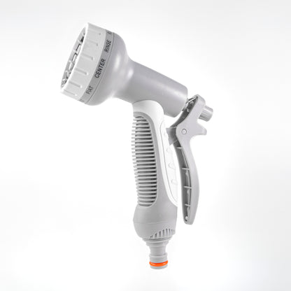 Multi-Pattern Garden Water Sprayer Hose Gun - Grey & White