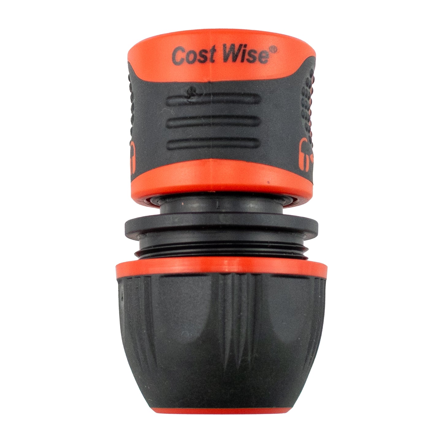 1/2" & 3/4" Female Hose Connector - Lockable Design, Black