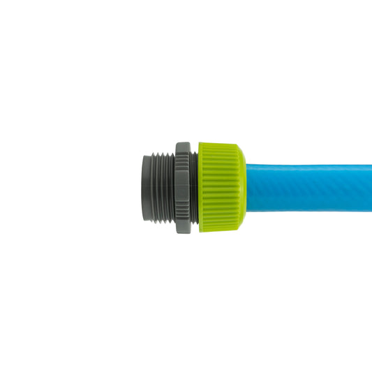 Hose Mender with 3/4"BSPM Thread, Lime