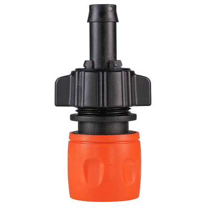 Irrigation 1/2" Barb to Female Hosepipe Quick Connector, Black