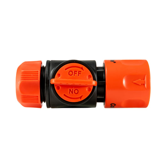 Female Hosepipe to Quick Connector Valve, Black