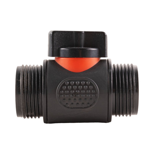 3/4" BSP Male Valve, Soft Touch Black