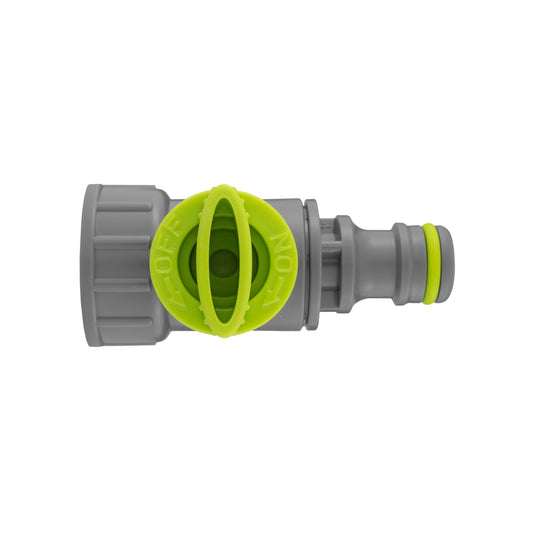 3/4" BSPF Valve with Quick Connector, Lime