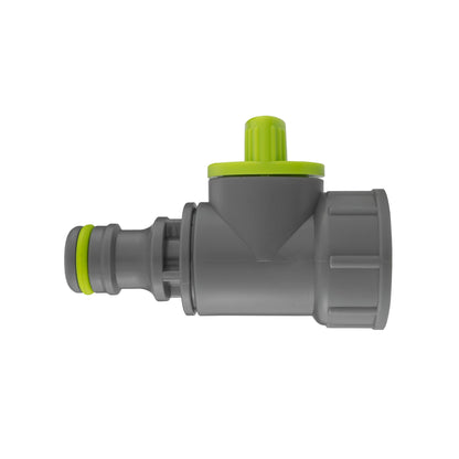 3/4" BSPF Valve with Quick Connector, Lime