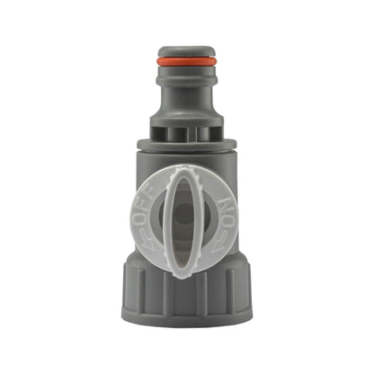 3/4" BSPF Valve with Quick Connector, Grey