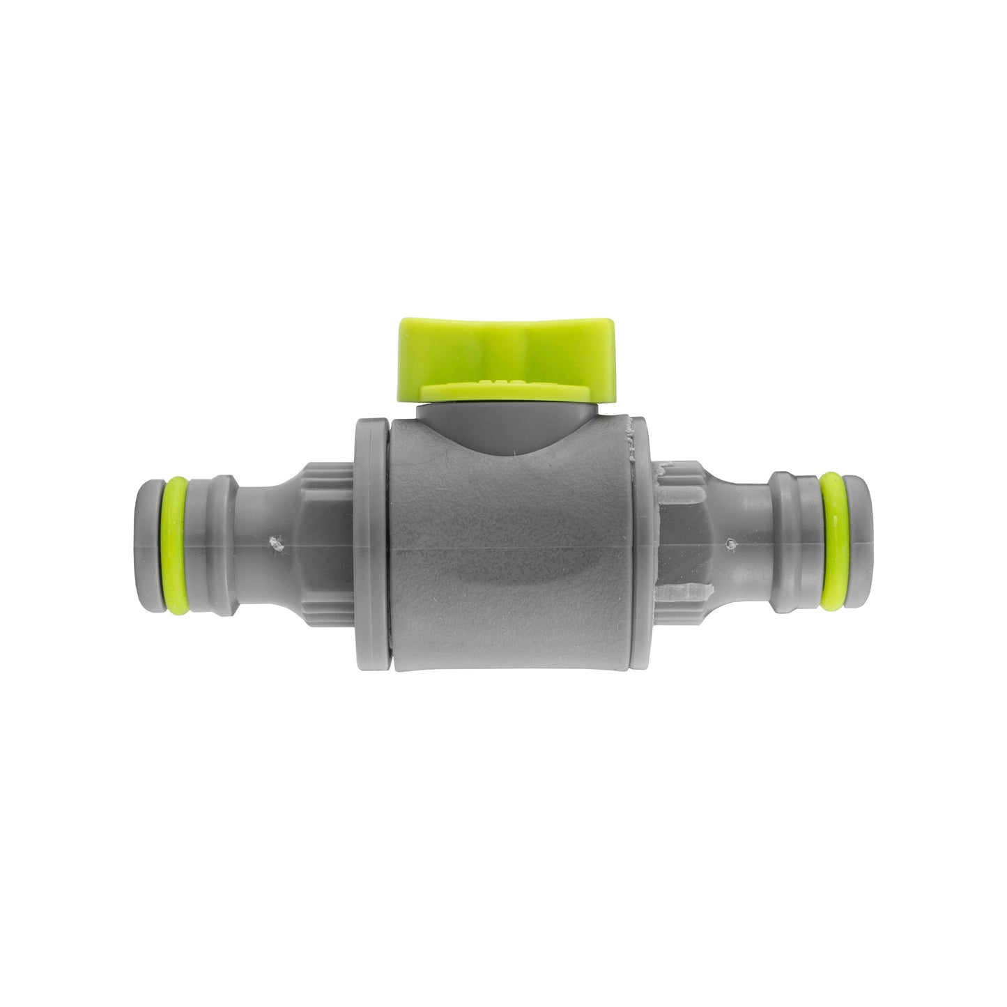 In-Line Valve with Double Male Quick Connector, Lime
