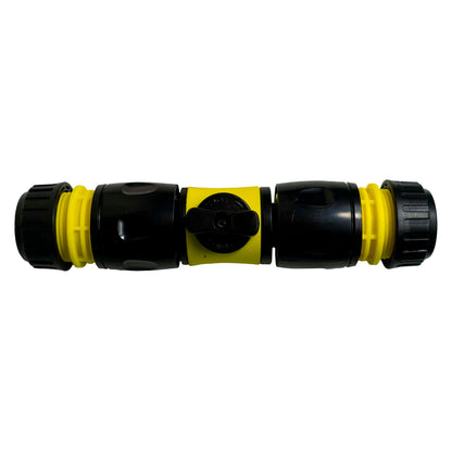 In-Line Valve with Quick Connectors - 6 Piece Set, Yellow