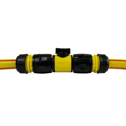 In-Line Valve with Quick Connectors - 6 Piece Set, Yellow