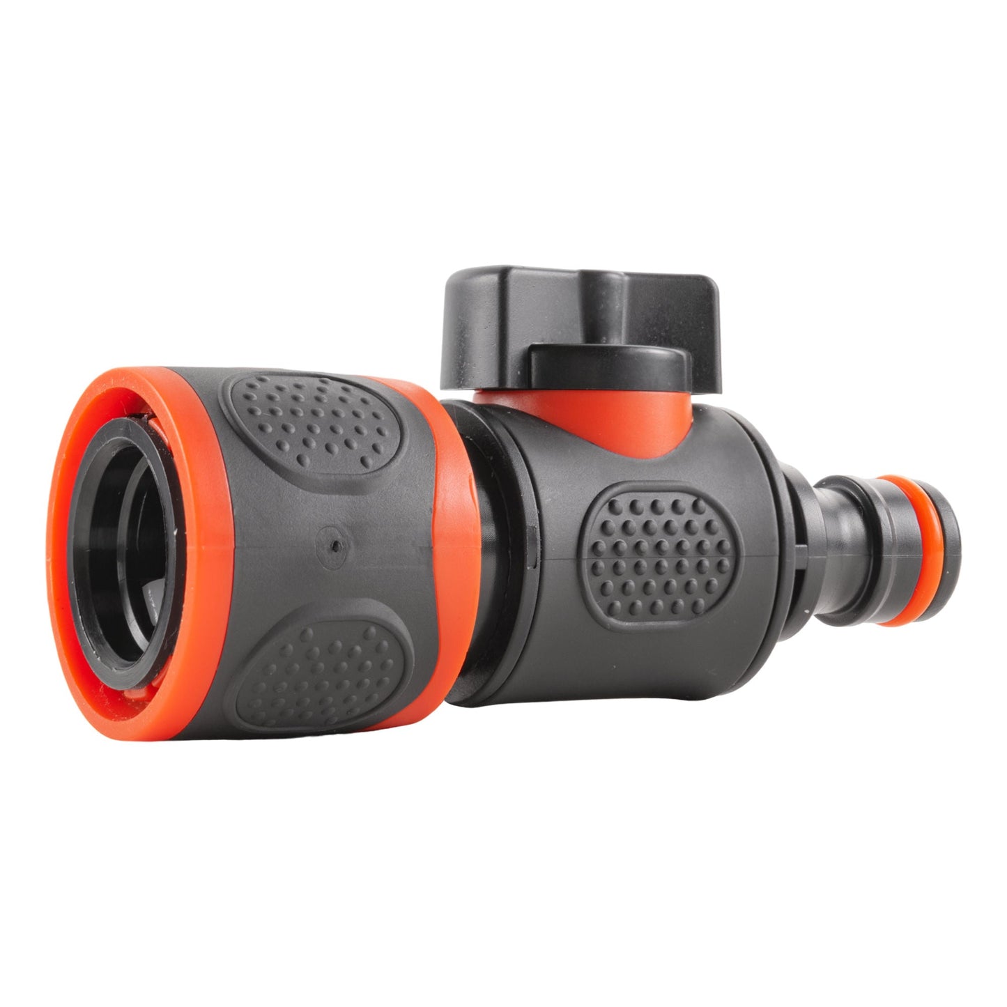 Male To Female Quick Connector Valve, Soft Touch Black