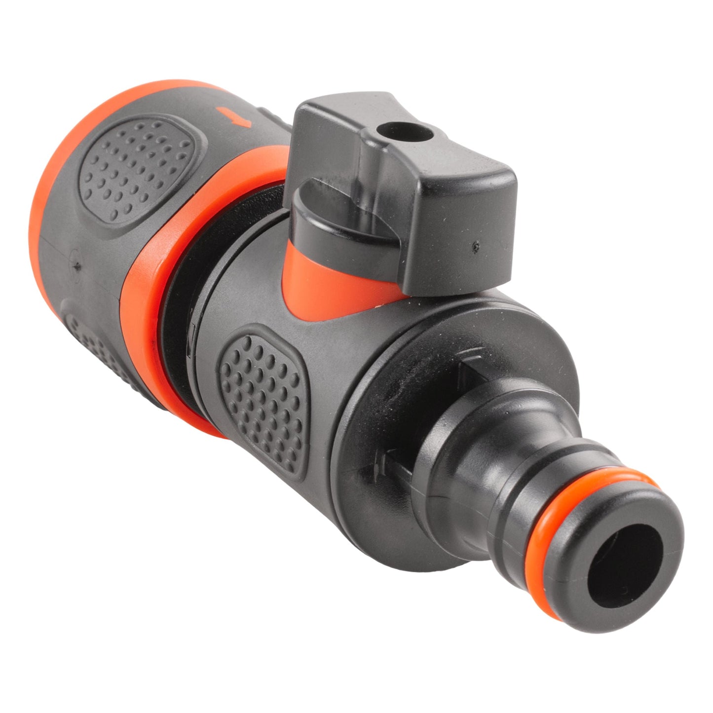 Male To Female Quick Connector Valve, Soft Touch Black