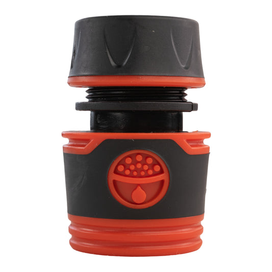 1/2" Female Hose Connector, Soft Touch Black