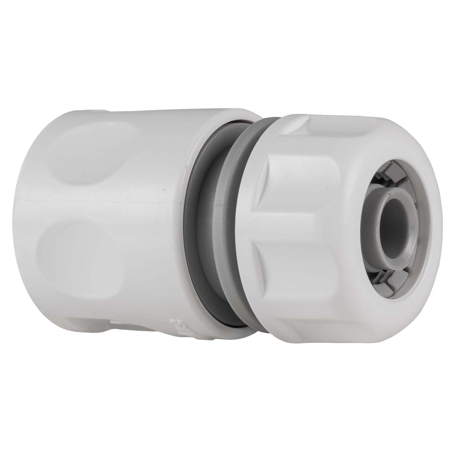 1/2" Female Hose Connector With Stop, Grey