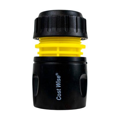 1/2" Female Hose Connector, Yellow & Black