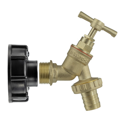 IBC S60X6 - 1/2" Barbed Brass Bib Tap Kit