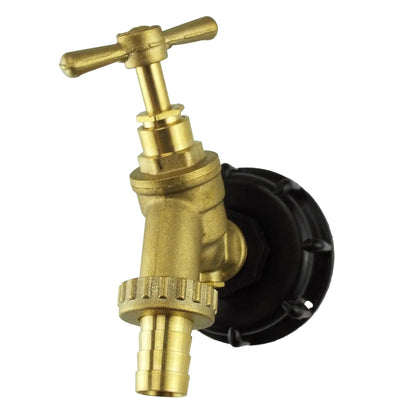 IBC S60X6 - 1/2" Barbed Brass Bib Tap Kit