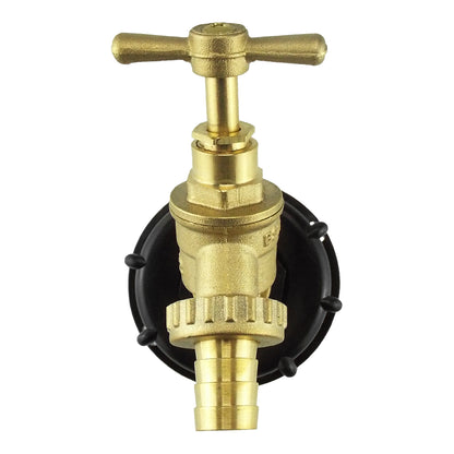 IBC S60X6 - 1/2" Barbed Brass Bib Tap Kit