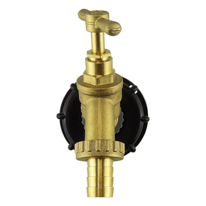 IBC S60X6 - 1/2" Barbed Brass Bib Tap Kit