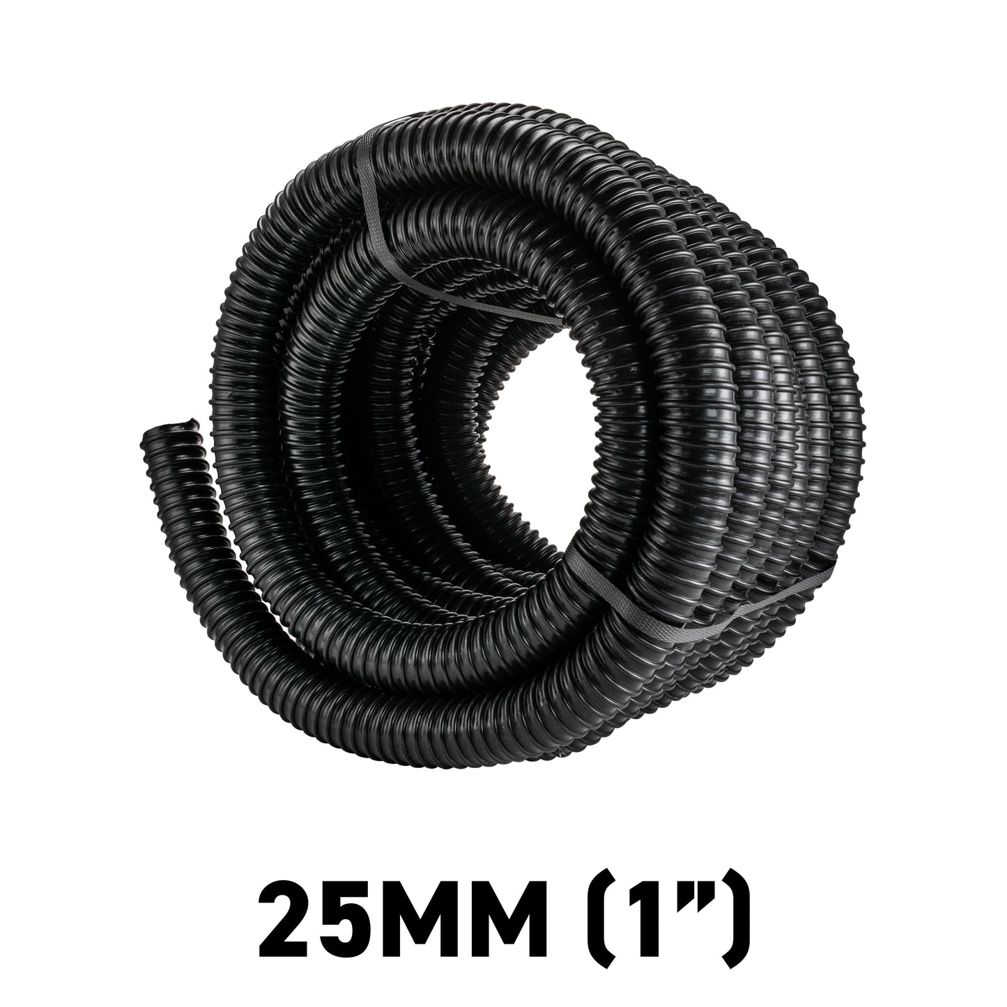 1/2" Black Flexible Pond Hose Corrugated Pipe Tube Filter Pump Tubing Flexi Koi
