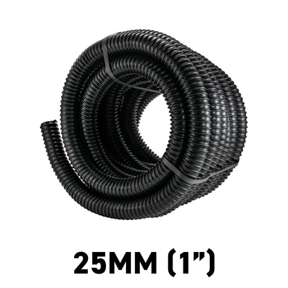 1/2" Black Flexible Pond Hose Corrugated Pipe Tube Filter Pump Tubing Flexi Koi