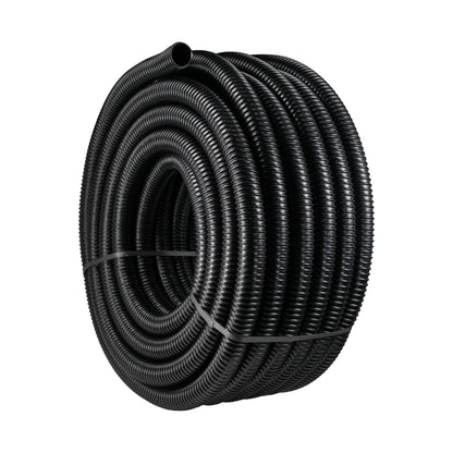 38MM (1.5") BLACK CORRUGATED FLEXIBLE POND HOSE PUMP GARDEN PIPE FISH MARINE