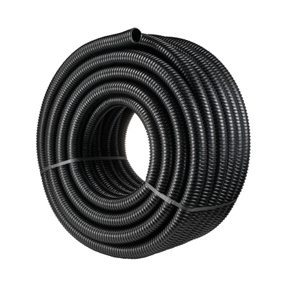 38MM (1.5") BLACK CORRUGATED FLEXIBLE POND HOSE PUMP GARDEN PIPE FISH MARINE