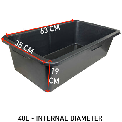 40L Small Dog Pet Bath with Drain Valve