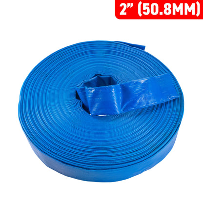 2" PVC Lay Flat Discharge Hose, 2-6 BAR