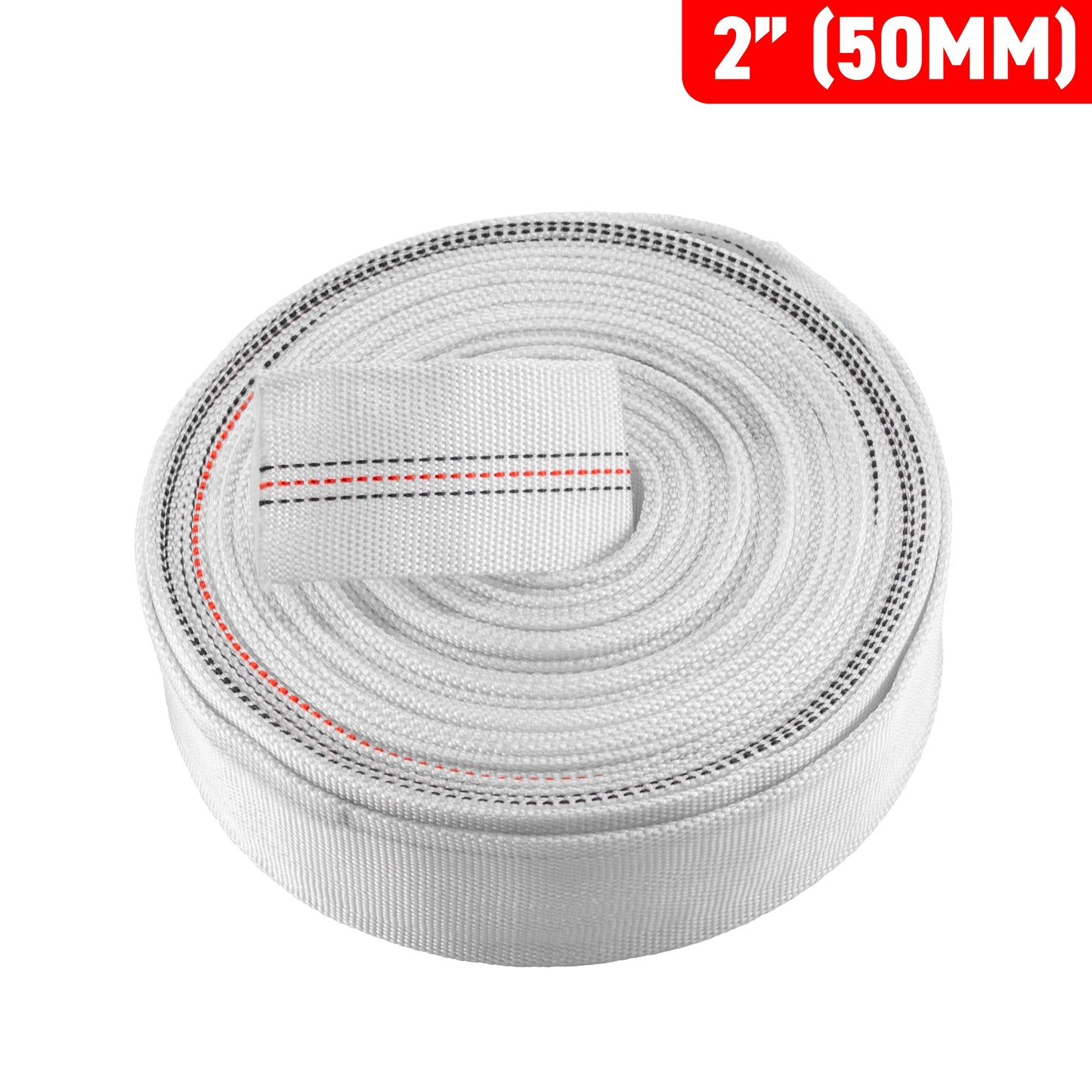 2" Lined Lay Flat Discharge Hose, 8-24 BAR