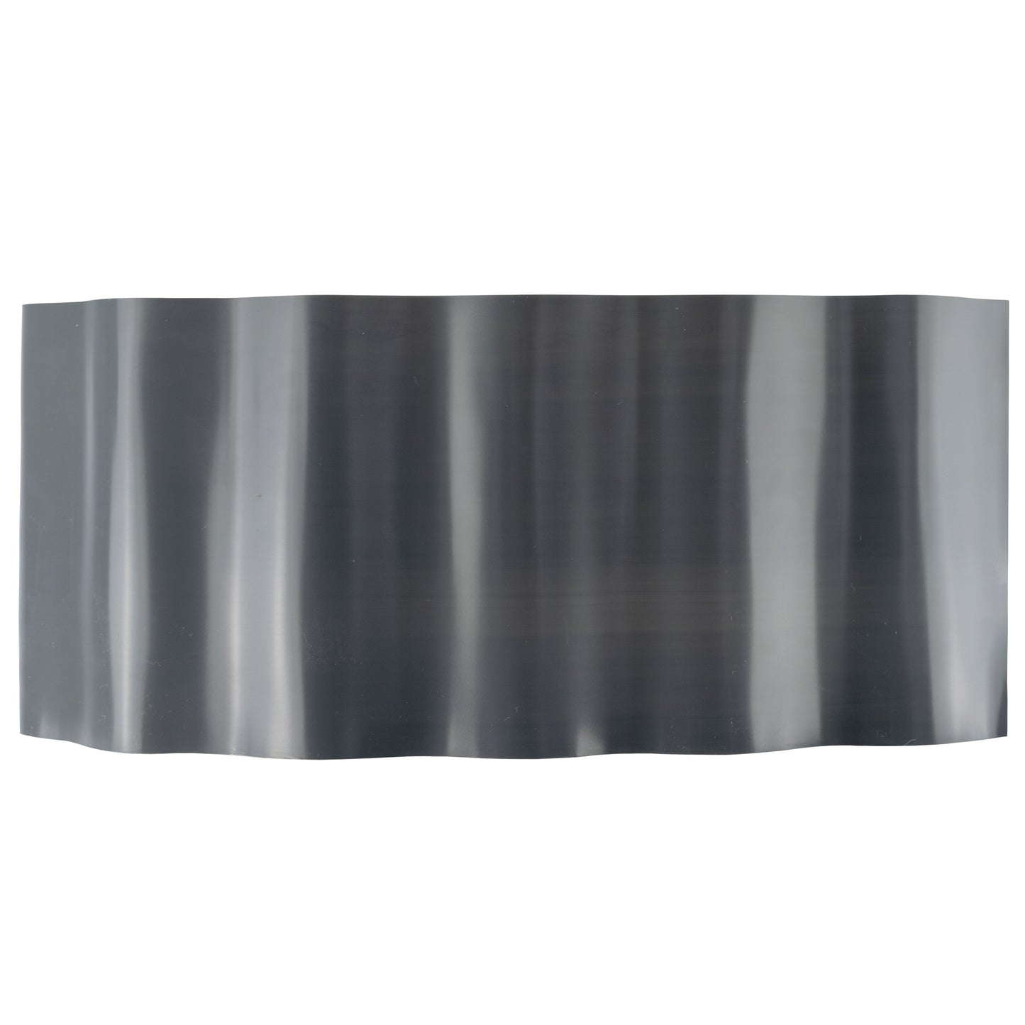 Dark Grey Crinkled Flexible Lawn Edging, 20cm Height